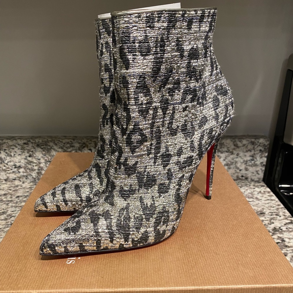 Christian Louboutin So Booty 100 Lurex Gigi 39.5